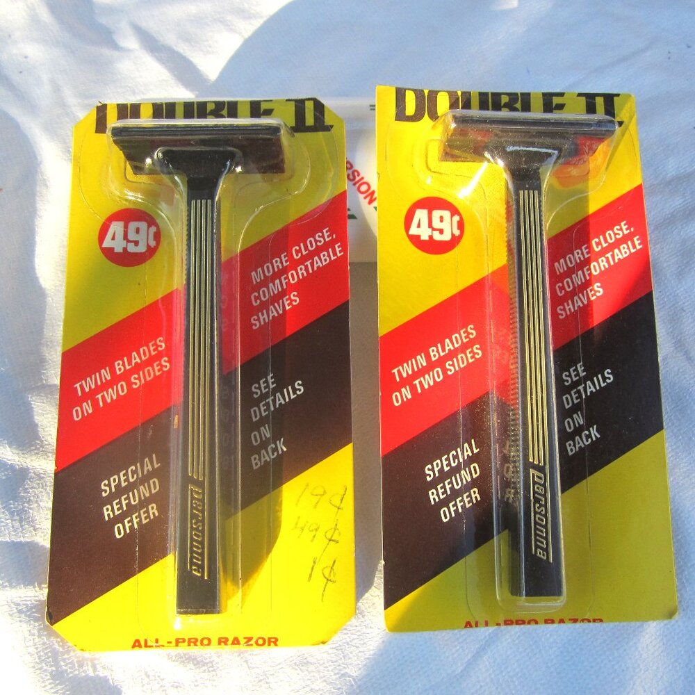 VTG 70'S PERSONNA DOUBLE ll, MENS RAZORS, BY PHILLIPS MORRIS $EACH